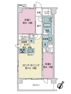 エクセレントシティ行徳駅前の間取図