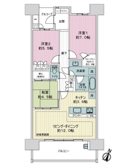 ＢＥＬＩＳＴＡ岐阜香蘭の間取図