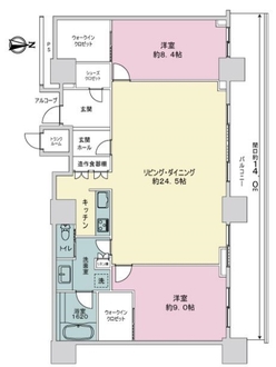 グランドメゾン御園座タワーの間取図