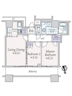 クレストプライムタワー芝の間取図