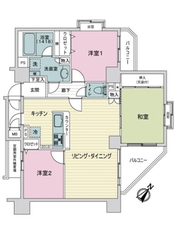 レクセルマンション南砂町の間取図