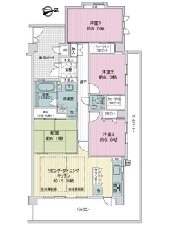 エスリード太秦三条天神川の間取図