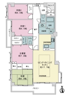 ヴェルサイユ東山公園の間取図