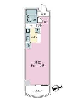 クレール布引の間取図