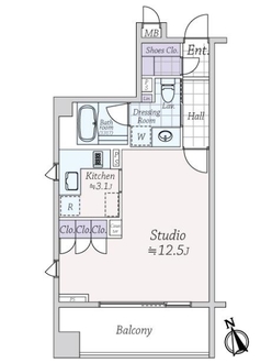 ラ　ヴォーグ南青山の間取図