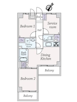 レクセル小竹向原の間取図