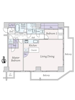 レグノ・グランデ一番町タワーの間取図