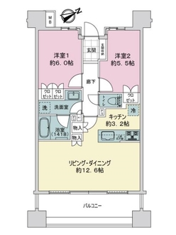 ライオンズ新小岩グランフォートの間取図
