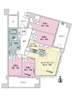 ライオンズガーデン千種アーススクエアの間取図