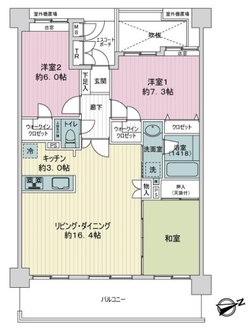 フェイム上星川の間取図
