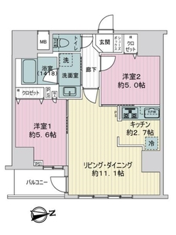 シティインデックス西日暮里の間取図