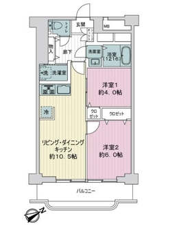 川口サマリヤマンションの間取図