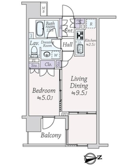 フォルム四谷外苑東の間取図