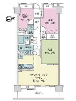 コスモ西大島グランステージの間取図