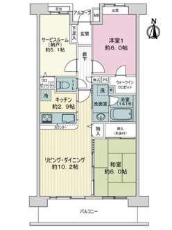 ライオンズマンション日暮里南公園の間取図