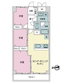ライオンズマンション南品川の間取図