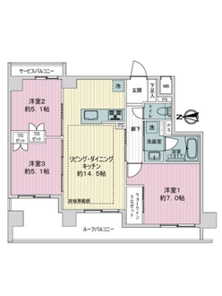 ライオンズ京都小川御所の間取図