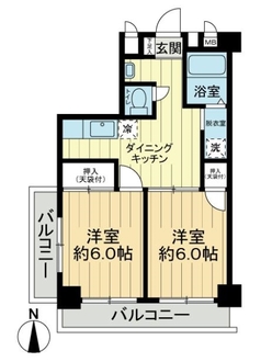 フジハイツの間取図