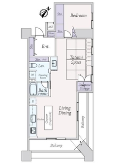 ラビ・弦巻の間取図