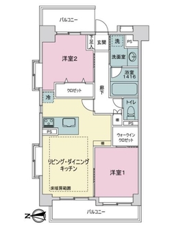 ライオンズプラザ新板橋の間取図