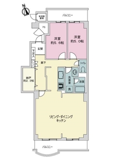 幟町パークマンションの間取図