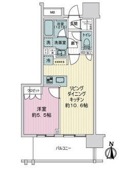 オープンレジデンシア泉の間取図