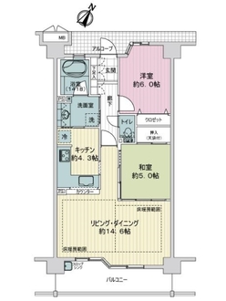 サーパスシティ下丸子の間取図