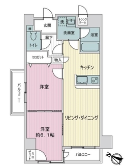 曳舟ダイヤモンドマンションの間取図