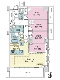 ウエリス瑞穂公園の間取図