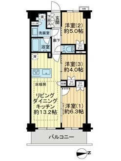 パレステージ中山２の間取図