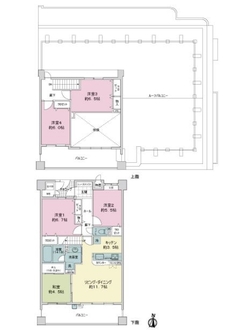 モアグレース住吉３の間取図