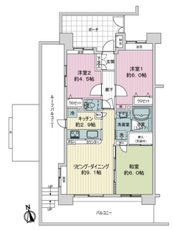 ベルポート和光丸山台弐番館の間取図