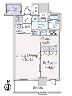 ブランタワー梅田Ｎｏｒｔｈの間取図