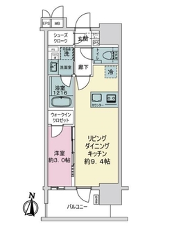 ソルティア新川崎の間取図
