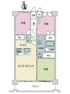 フローレンス口田南の間取図