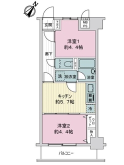 ライオンズマンション与野本町第７の間取図
