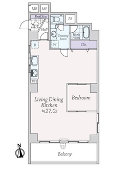 牛込ハイマンションの間取図