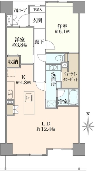 カムザ・スクエア八千代緑が丘エスタシオンの間取図