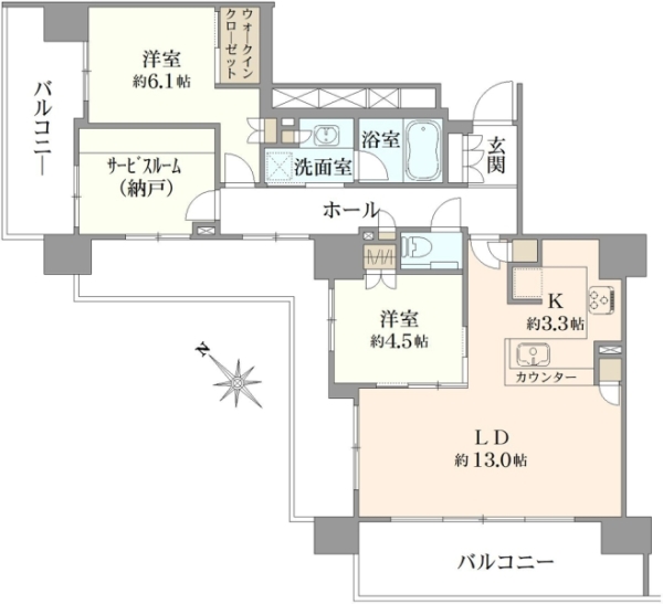 パークホームズ南大塚の間取図