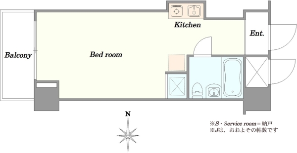 メインステージ新丸子駅前の間取図