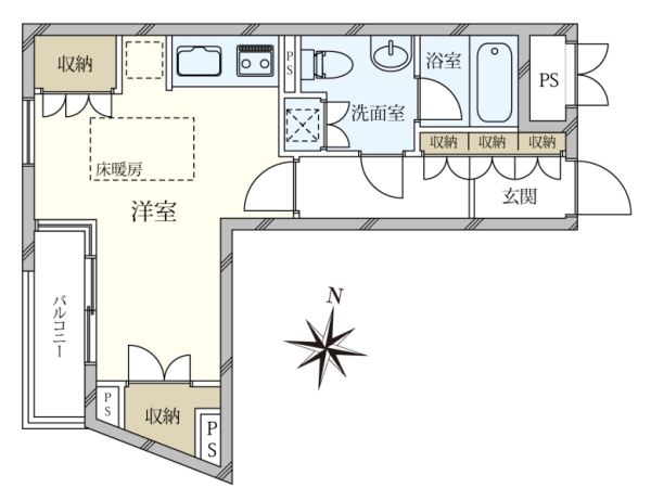 エクティ神山町の間取図