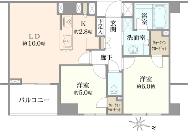 ディアナコート文京千石の間取図