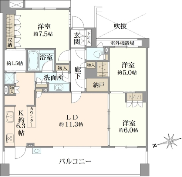 ジェイパーク武蔵野の間取図