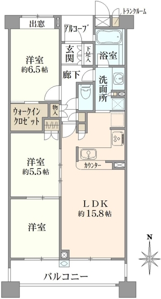 パークハウス元住吉ピュアコンフォートの間取図