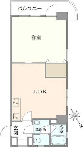 シャンボール築地の間取図