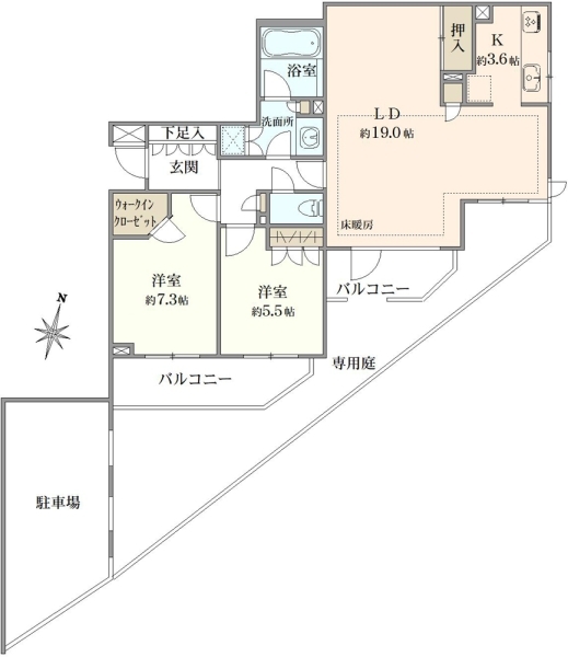D’グランセ世田谷砧の間取図