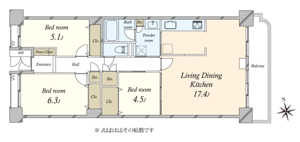 加賀ガーデンハイツの間取図