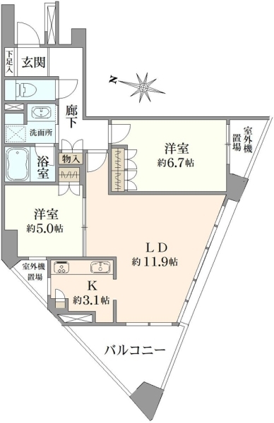 クリオ目白台壱番館の間取図