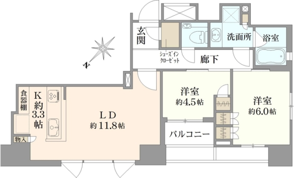 プラウド文京千石スクエアの間取図