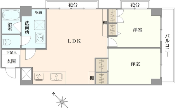 文京ハイツの間取図